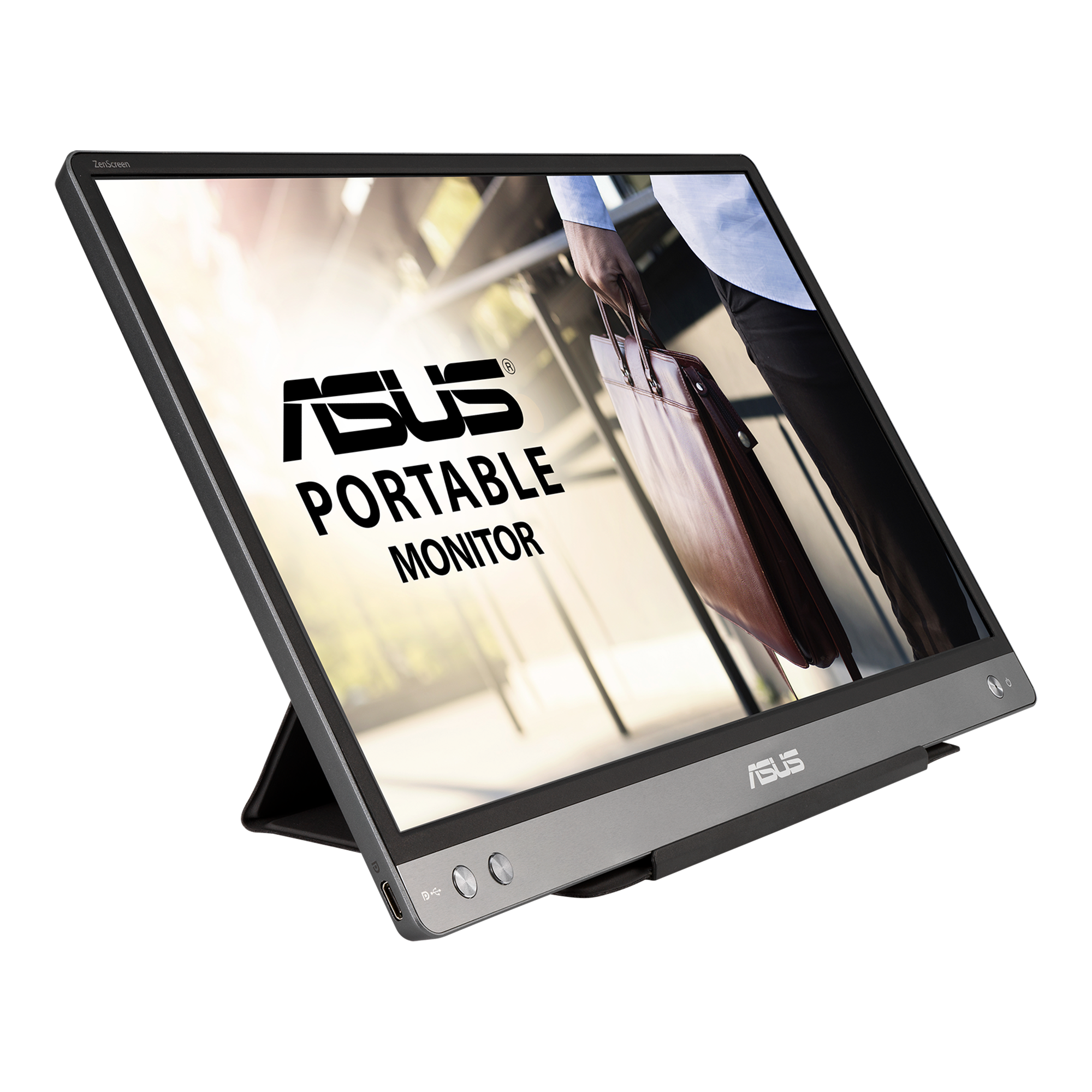 ASUS ZenScreen 15.6” 1080P Portable USB Monitor (MB16AC) - Full HD (1920 x  1080), IPS, USB Type-C, Eye Care, Smart Case, External Screen for Laptop