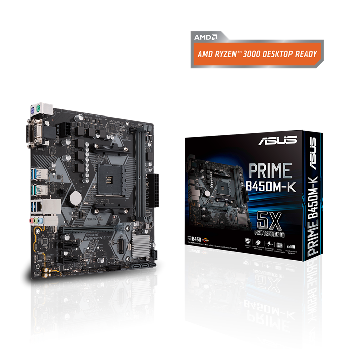 Asus - PRIME B450M-K II - Carte mère AMD - Rue du Commerce