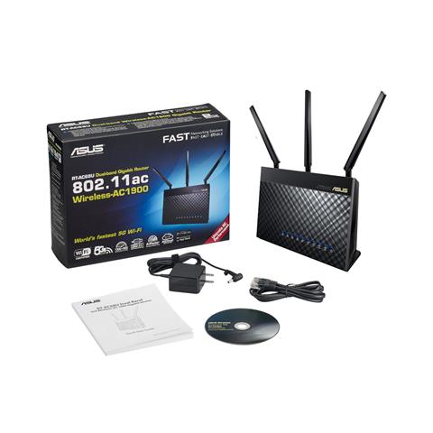 ASUS 無線LANルーター RT-AC68U 1300+600MbpsPC/タブレット