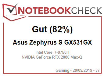 ASUS ROG Zephyrus S GX535GX-ES035R - Intel Core i7 - 8750H / 2.2