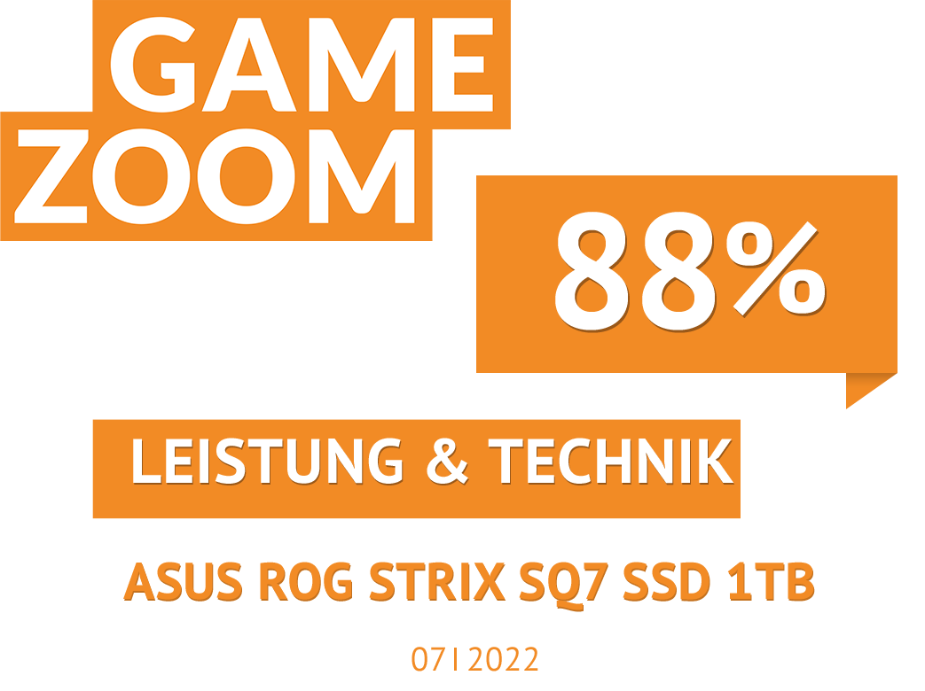 ASUS ROG Strix SQ7 Gen4 SSD 1To – M.2 PCIe Gen 4 NVMe (mémoire tampon DRAM,  grand cache SLC, vitesse de transfert jusuq'à 7000 Mo/s, compatible avec