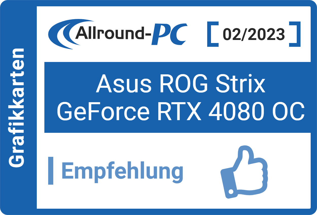 ASUS NVIDIA GeForce RTX 4080 ROG Strix Overclocked Triple Fan 16GB
