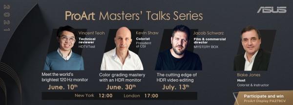 ProArt Masters’ Talks events