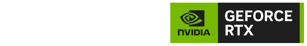 NVIDIA GeForce RTX logo et ASUS logo