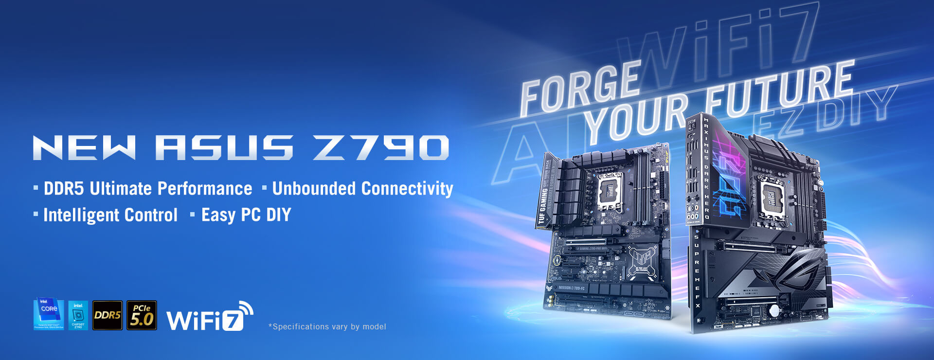 ASUS Z790 sorozatú alaplapok banner