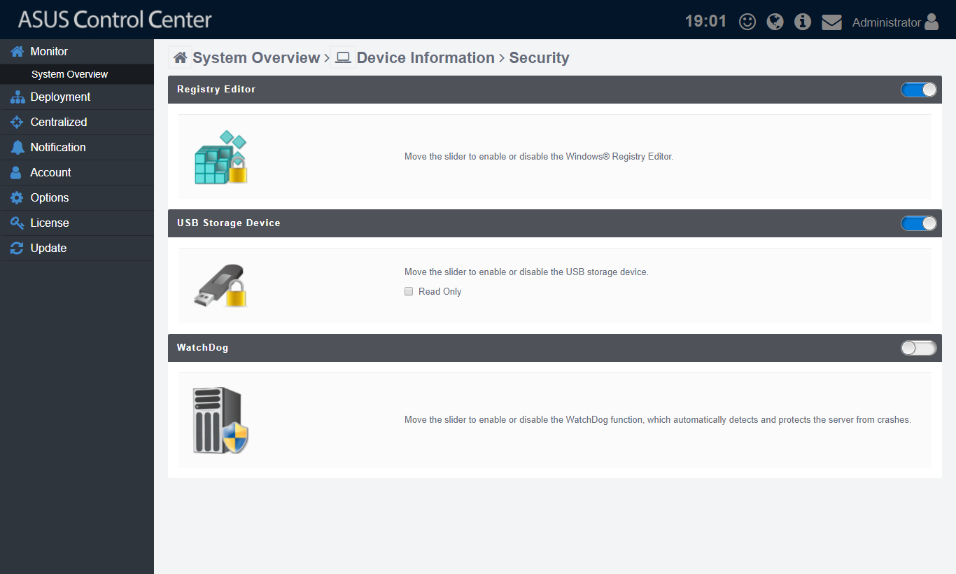 ASUS Control Security