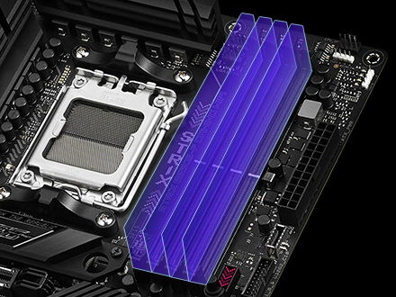 The ROG Strix supports AMD EXPO for high-performance memory kits