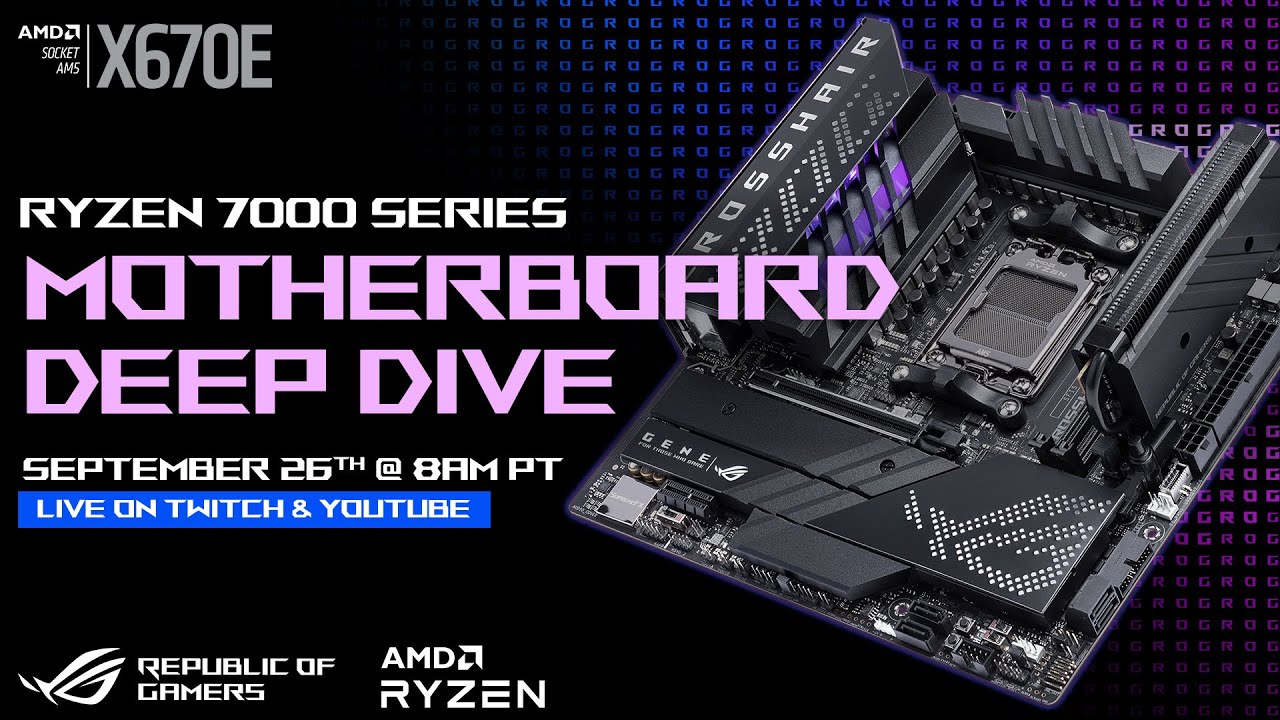AMD Ryzen™ 7 7700X 8-Core, 16-Thread Unlocked Desktop Processor & ASUS TUF  Gaming X670E-PLUS WiFi AM5 Gaming Motherboard
