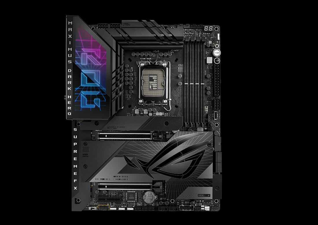 展示 ROG Maximus Z790 Extreme 上各個 DIY 友善設計的圖片