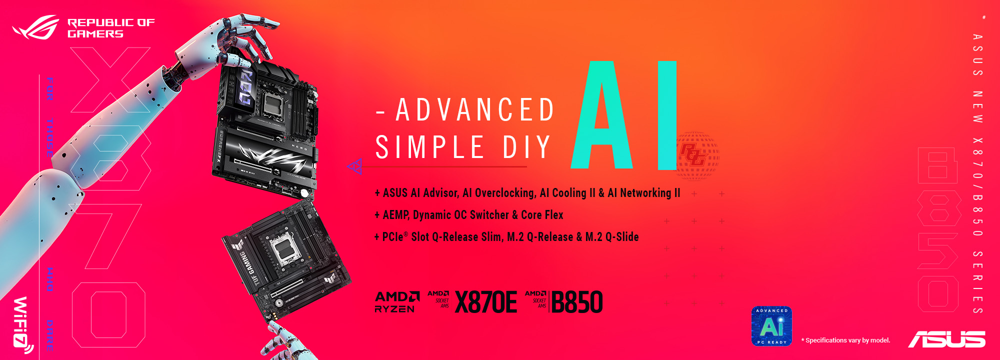 New X870/B850 cross series banner