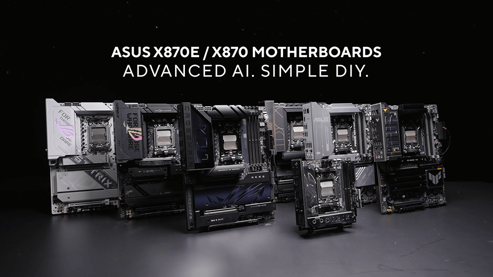 ASUS X870E / X870 Full Motherboard Series Overview & Demo Live Stream banner