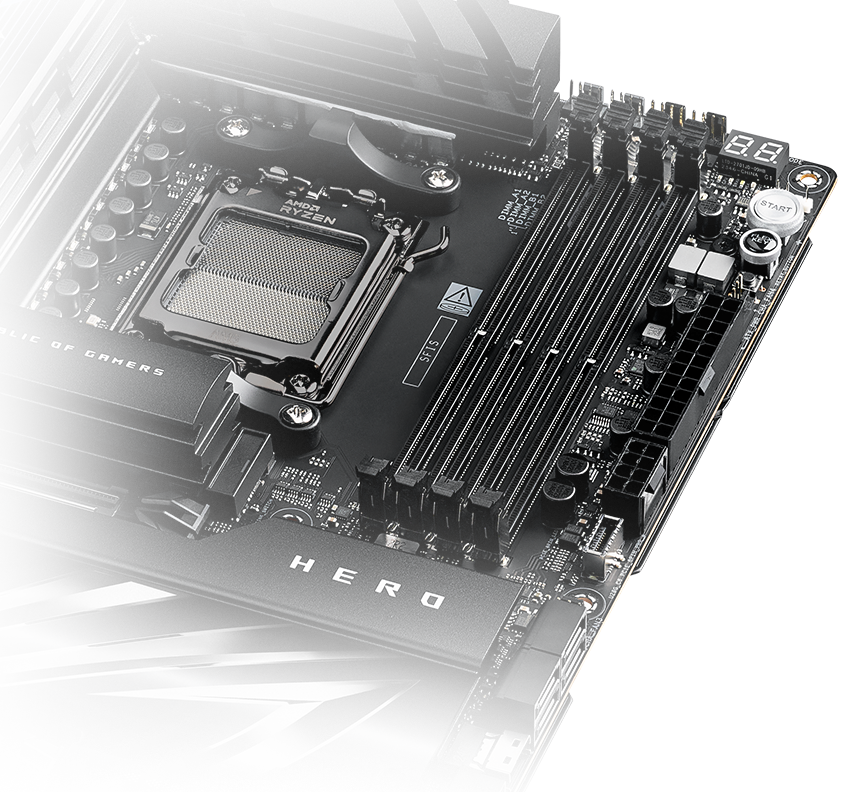 The ROG Maximus Z890 Hero supports NitroPath DRAM Technology