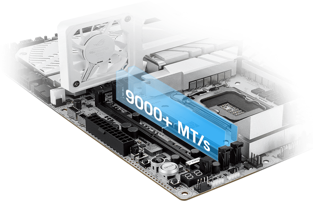 Illustration of DDR5 performance with ROG Maximus Z890 Apex