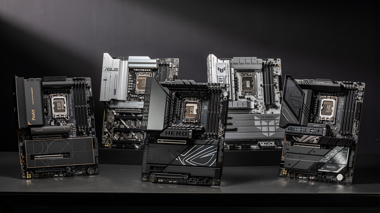 ASUS Z890 motherboard lineup