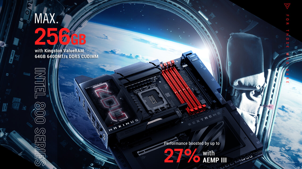 ASUS Z890/ B860 motherboards support up to 256GB DDR5