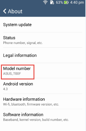 asus model by serial number