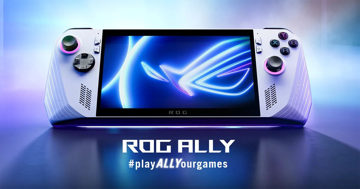 Asus ROG Ally: Asus ROG Ally handheld gaming console with AMD