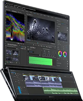 ASUS ScreenPad Plus for Video Editing